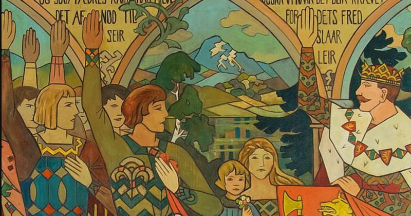 Leif Erikson Lodge Mural Detail