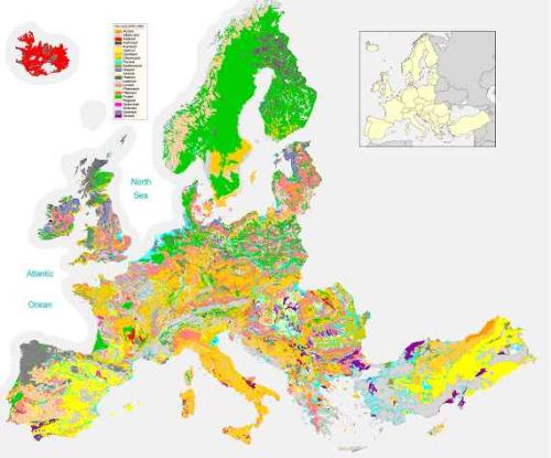 Soil Map of Europe